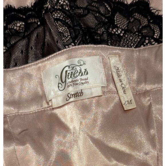 VTG Y2K Guess Lace Corset Small Med Bustier Sexy Lingerie Fem Y2K Club Festival - Picture 6 of 7